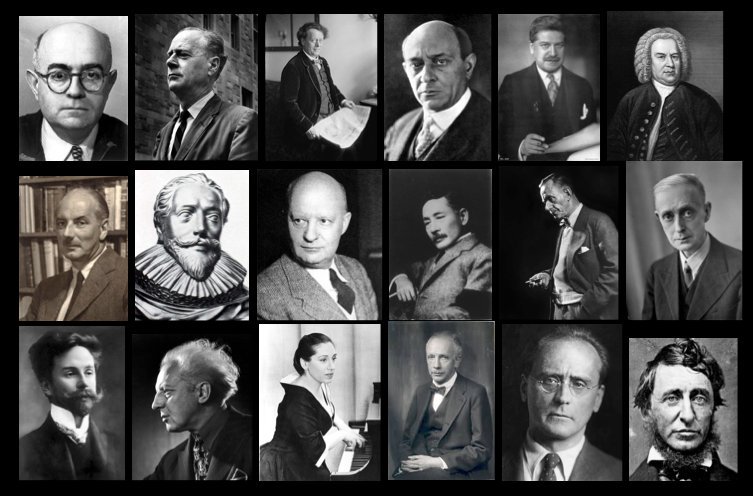 Faces Behing Glenn Gould